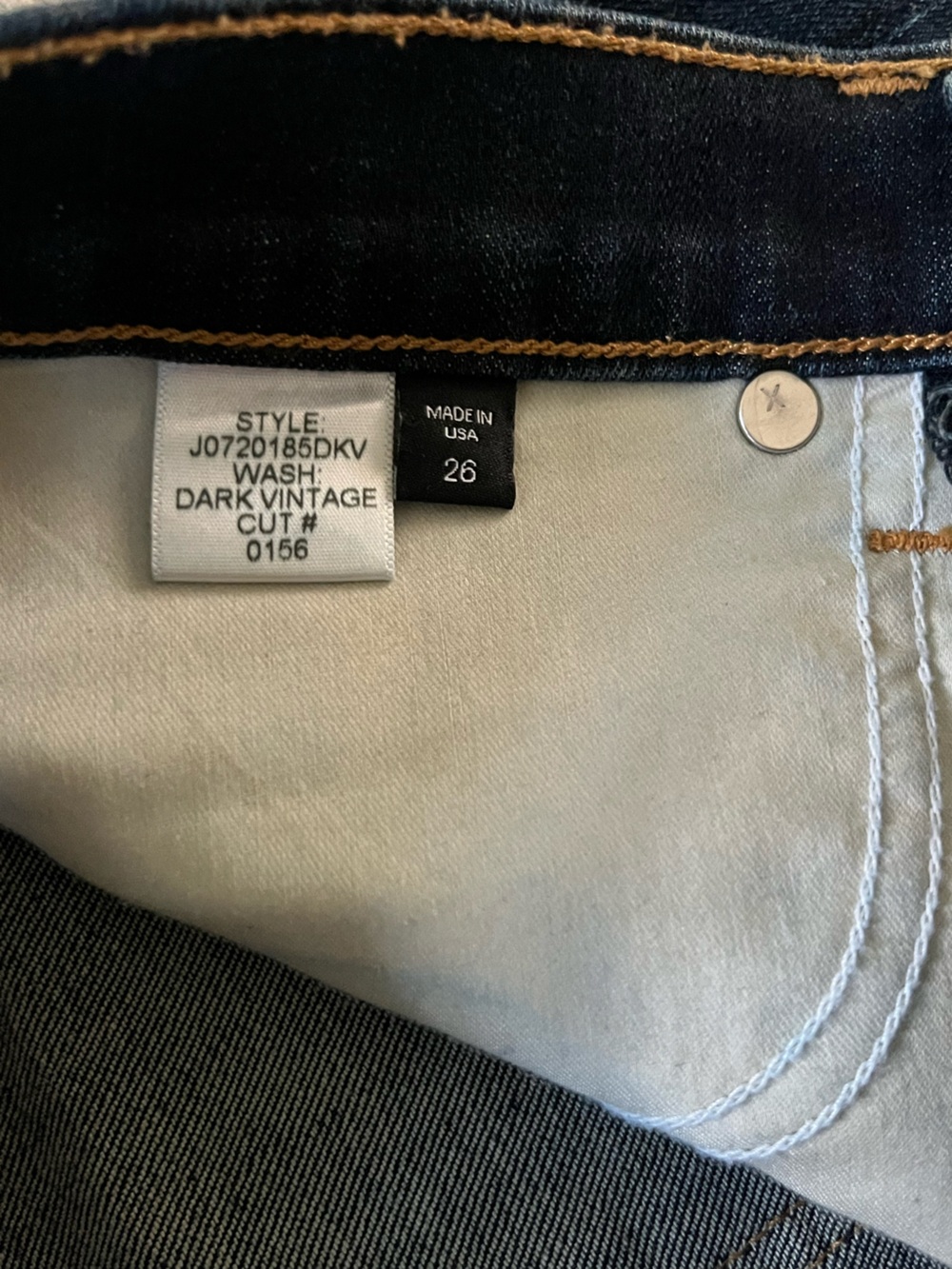 Veronica Beard Dark Blue Carolyn Cropped Boot Cut Jeans Flair High Rise - Picture 7 of 9